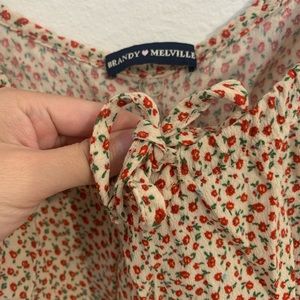 Brandy Melville Yellow Floral Tank Dress 💛